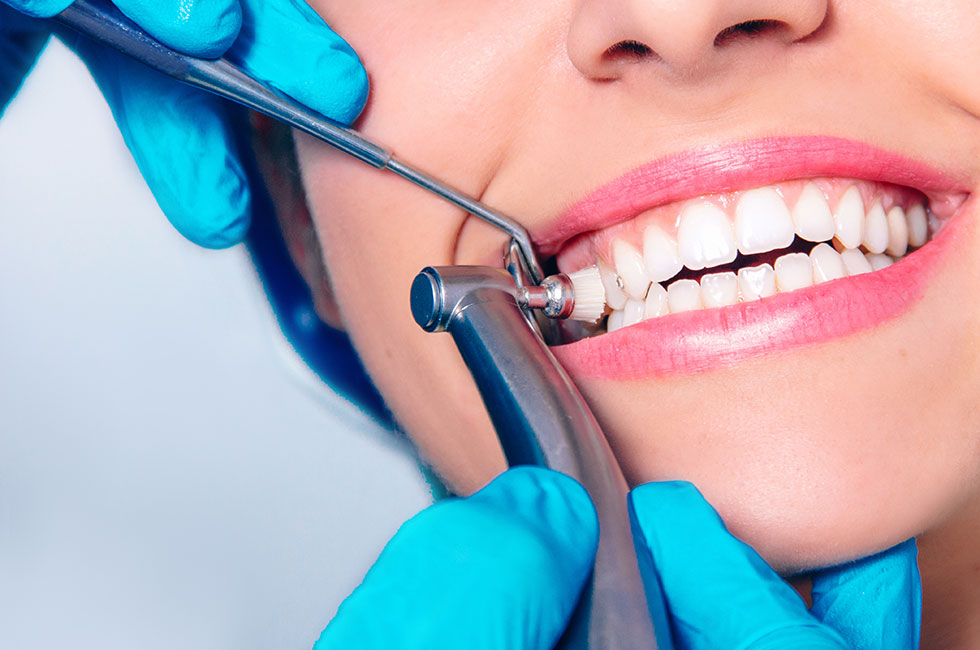 Bright smile after teeth cleaning and whitening in Edinburg, McAllen and Pharr TX